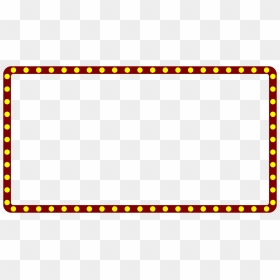 Marquee Lights Border Png, Transparent Png - frame png