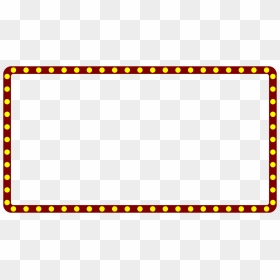 Marquee Lights Border Png, Transparent Png - frame png