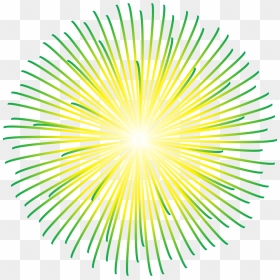 Green And Yellow Fireworks Png, Transparent Png - fireworks png