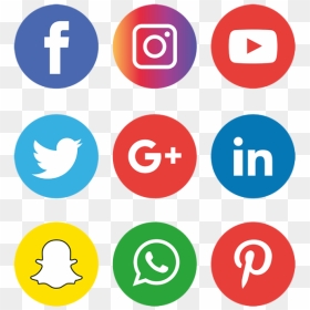 Social Media Icons Set Logo, Social Media Icons, Social - Transparent Background Social Media Icons Png, Png Download - social media icons png