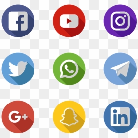 Social Media Apps Png, Transparent Png - social media icons png
