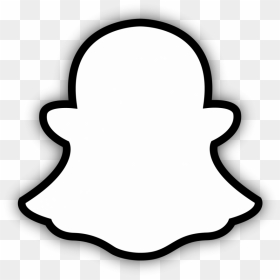Snapchat Logo Black And White, HD Png Download - snapchat png