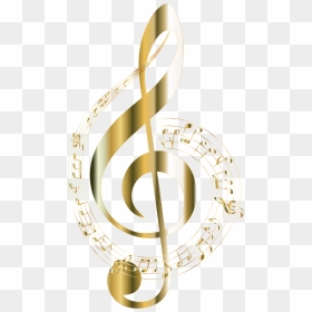 Thumb Image - Golden Transparent Background Music Notes, HD Png Download - music notes png