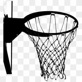 Black And White Basketball Hoop Transparent Png - Transparent Basketball Hoop Clipart Png, Png Download - basketball png
