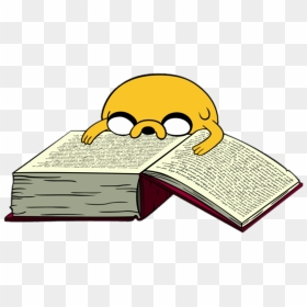 Adventure Time Jake Reading A Book - Adventure Time Jake Book, HD Png Download - book png