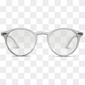 Ainsley Transparent Round Clear Frame Glasses - Clear Frame Glasses Png, Png Download - glasses png
