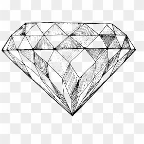 Diamond Drawing 5 - Diamond Drawing, HD Png Download - diamond png