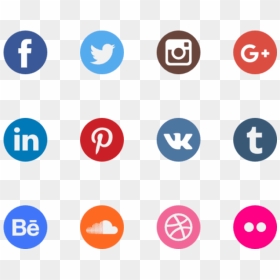 Free Png Download Watercolour Social Media Icons Png - Social Media Icon Transparent Background, Png Download - social media icons png