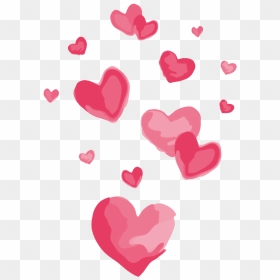 Heart Euclidean Vector - Cartoon Hearts Transparent Background, HD Png Download - hearts png