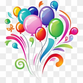 Happy Birthday Balloons Png - Transparent Background Birthday Logo, Png Download - balloons png