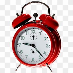 Red Alarm Clock Png Image - Alarm Clock Transparent Background, Png Download - clock png