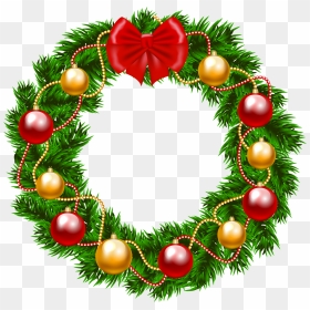 Christmas Wreaths Clip Art Clipart Best - Transparent Background Christmas Wreath Clipart, HD Png Download - christmas png