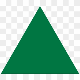Green Equilateral Triangle Point Up - Equilateral Triangle Svg, HD Png Download - triangle png