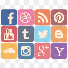 Social Media Icons Free Vector Pack Transparent Png - Social Media Png Vector, Png Download - social media icons png