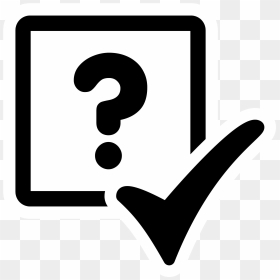 Question Check Mark Png , Png Download - Tick Box With Question Mark, Transparent Png - check mark png