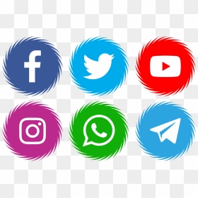 Logo Media Sosial Png, Transparent Png - social media icons png