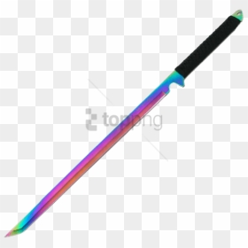 Free Png Rainbow Sword Png Image With Transparent Background - Sabre, Png Download - sword png