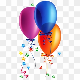Colorful Balloons Png Transparent Image - Happy Birthday Balloons Png, Png Download - balloons png