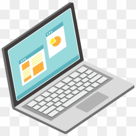 Flat Vector Laptop Png Download - Transparent Background Laptop Clipart, Png Download - laptop png