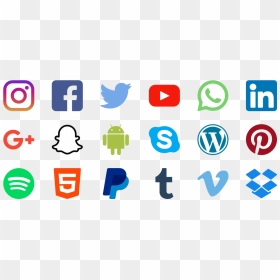 Transparent Social Service Clipart - Social Media Icons 2019, HD Png Download - social media icons png
