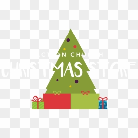 Christmas Store Logo Logo With Tree - Christmas Tree, HD Png Download - christmas tree png