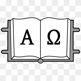Alpha And Omega Book - Alpha And Omega Book Symbol, HD Png Download - book png
