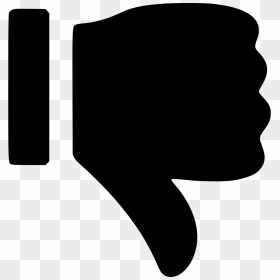 Black And White Youtube Dislike Png Icon - Dislike Png, Transparent Png - youtube icon png