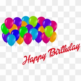 Happy Birthday Png Balloons - Balloon Happy Birthday Png, Transparent Png - happy birthday png