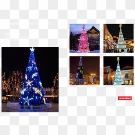 Christmas Tree, HD Png Download - christmas lights png