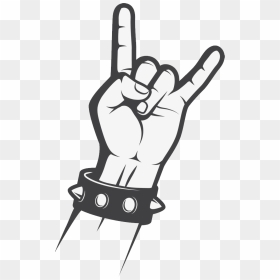 Rock Music Png - Rock And Roll Hand Sign Png, Transparent Png - music png