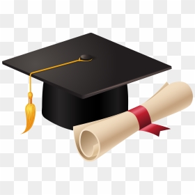 Graduation Cap And Diploma Png, Transparent Png - graduation cap png