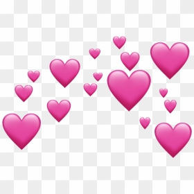 Download Heart Emoji Source - Heart Emoji Transparent Background, HD Png Download - hearts png