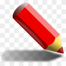Red Pencil Clip Arts - Red Pencil Clipart, HD Png Download - pencil png