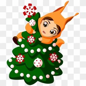 Transparent Cartoon Christmas Tree Png - Vianočné Obrázky Pre Deti, Png Download - christmas tree png
