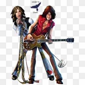 Joe Perry Guitar Hero Aerosmith, HD Png Download - music png