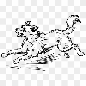 This Free Icons Png Design Of Running Dog , Png Download - Dog Is Running Black And White Clip Art, Transparent Png - dog png