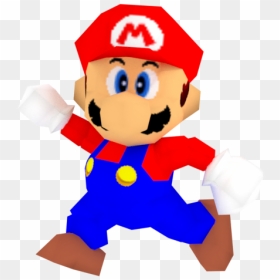 Super Mario 64 Mario Png - Mario Super Mario 64, Transparent Png - mario png