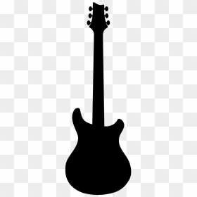 Electric Guitar Silhouette Png, Transparent Png - guitar png