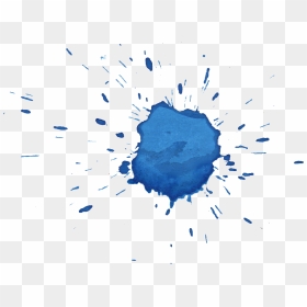 Blue Watercolor Splash Png, Transparent Png - water splash png
