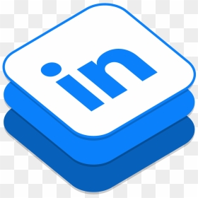 Linkedin Icon - Linkedin Logo Isometric, HD Png Download - linkedin logo png