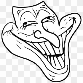 Trollface Png Transparent - Funny Meme Cartoon Face, Png Download - troll face png