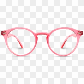 Pink Frame Round Glasses Round Pink Frame Transparent - Frame Round Glasses Png, Png Download - deal with it glasses png