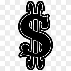 Dollar Sign Money Stencil, HD Png Download - dollar sign png