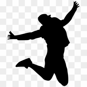 Silhouette Jumping Png, Transparent Png - person png
