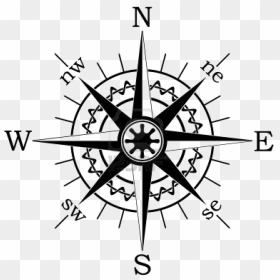 North Compass Rose - Transparent Compass Png Vector, Png Download - compass png