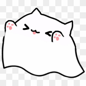 #bongocat #ghost #png #cute #ghostpng #cutecat #cuteghost - Osu Bongo Cat Gif, Transparent Png - ghost png