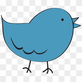 Steel Blue Cute Bird Fat Clipart Png - Bird Clipart Transparent Background, Png Download - bird png