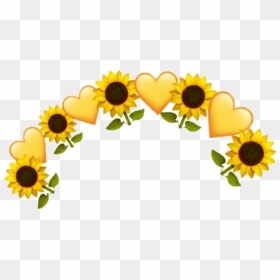 Transparent Floral Crown Png - Yellow Flower Crown Png, Png Download - flower crown png