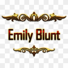 Emily Blunt Decorative Name Png - Amit Name, Transparent Png - blunt png