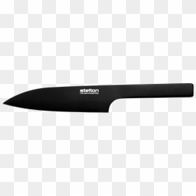 Chef Knife Png Image With Transparent Background - Knife Clipart Black, Png Download - knife png
